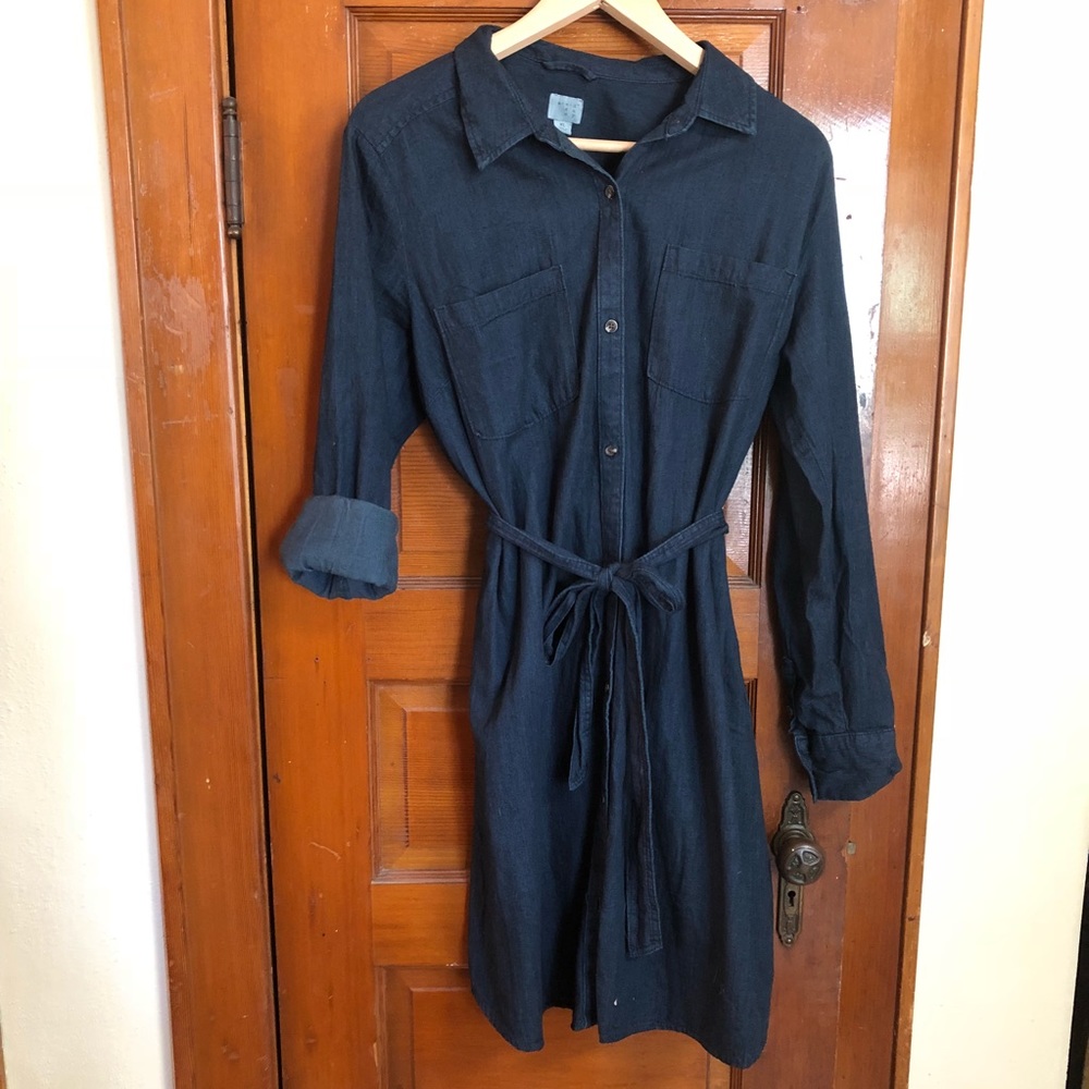 Target Denim Shirt Dress with Pockets